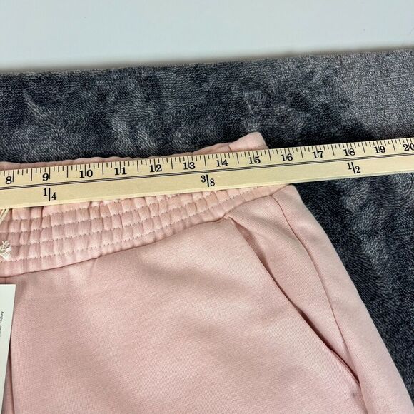 Pact Courtside Fleece Split Ankle Wide Leg Sweatpants Blush Posey Women's L NWT - Picture 5 of 9